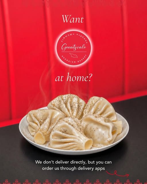 Khinkali on a plate