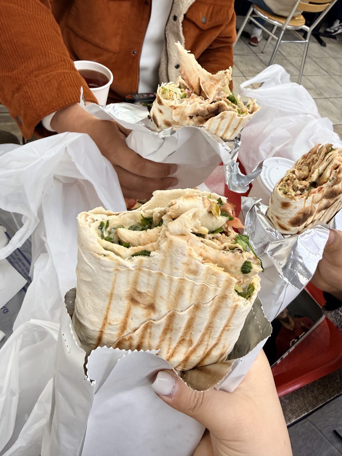 Georgian shaurma wraps