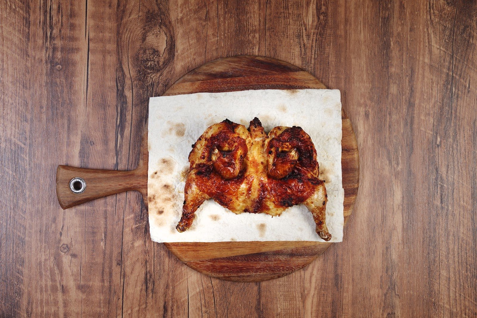 Pan-pressed chicken